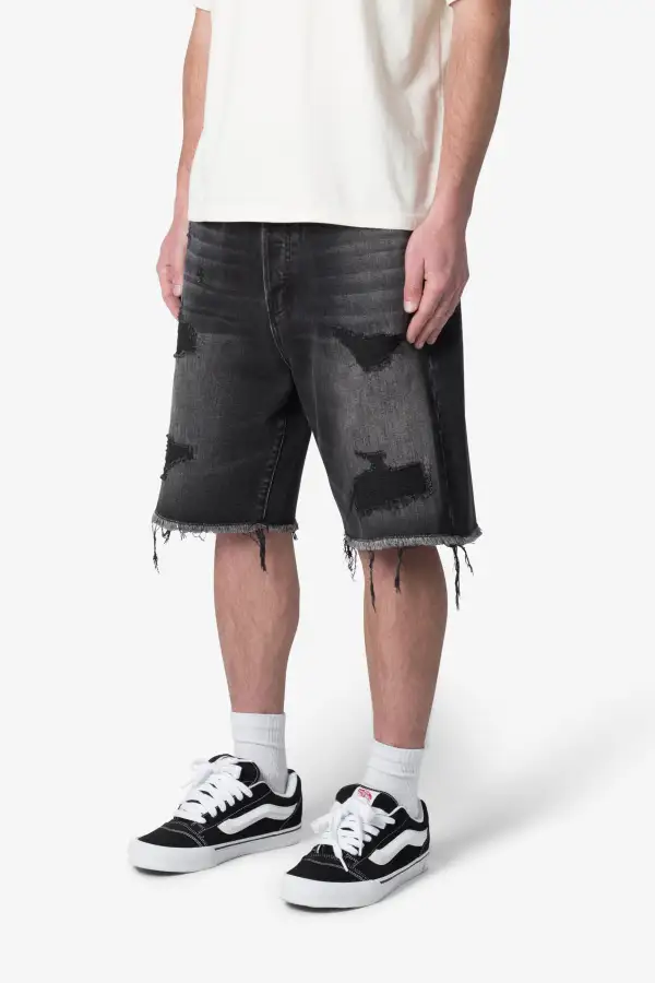 Baggy Rip Denim Shorts