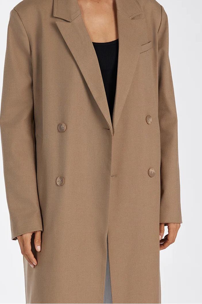 Regular Long Sleeve Coat