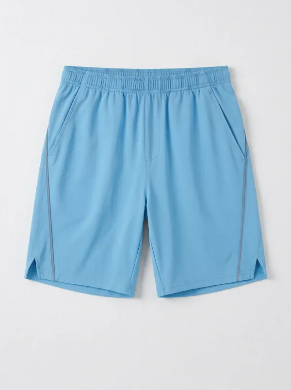 Piped-Trim Golf Athletic Shorts