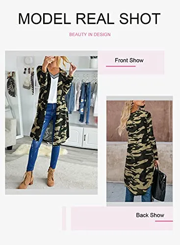 Womens2022FashionCasualOpenFrontPrintedCardigansSweatersThinCoatsJacketsOuterwear