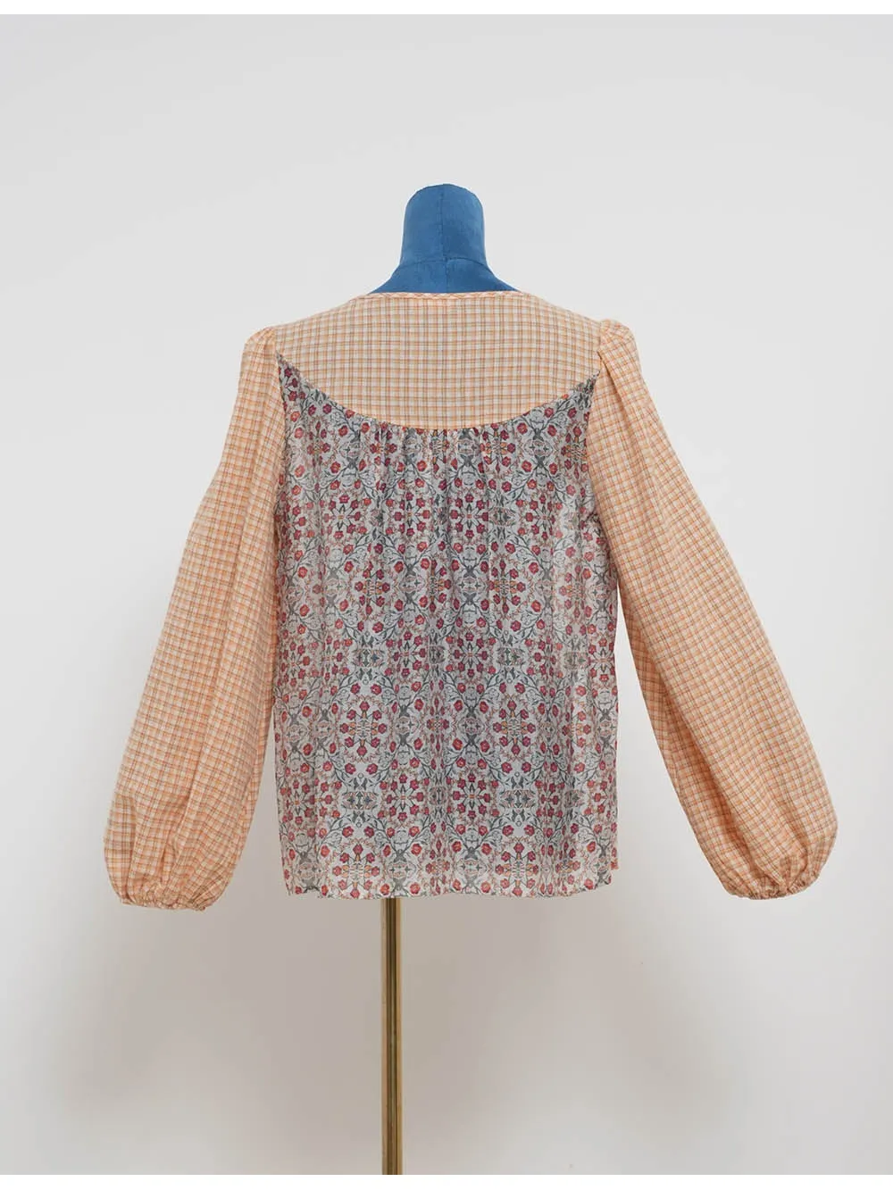 Boho Round Neck Long Sleeves Blouse