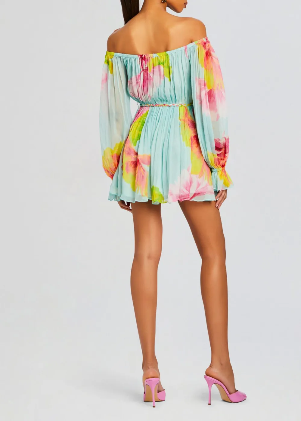 Off The Shoulder Colorful Romper