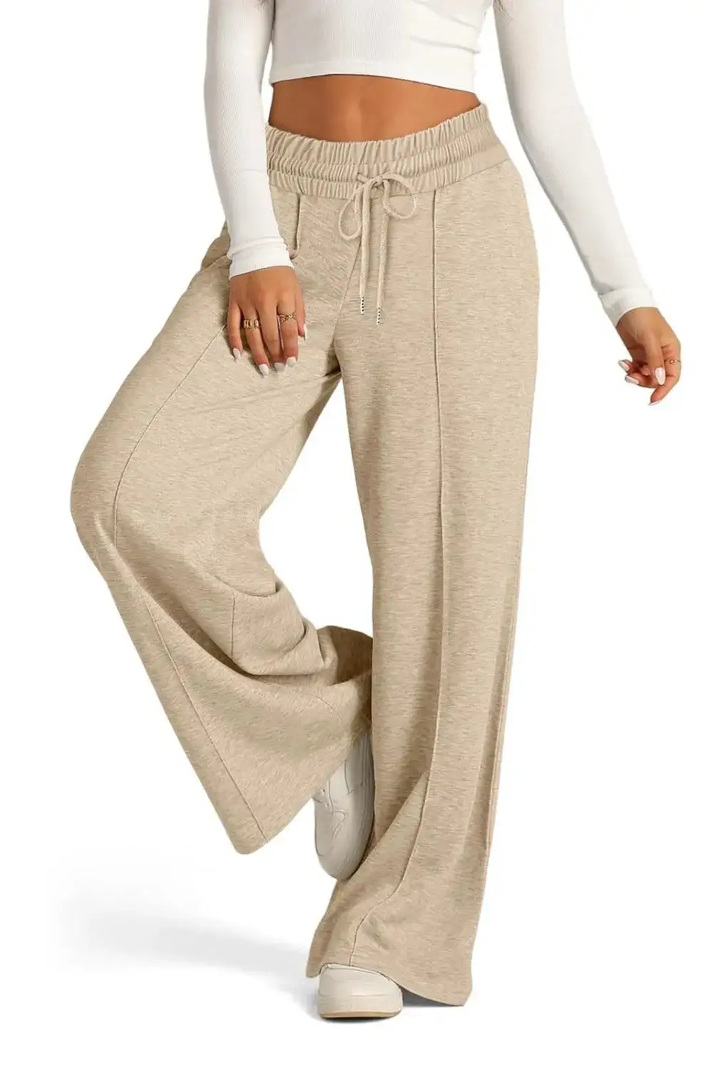 Lightweight High Waist Wide Leg Pants