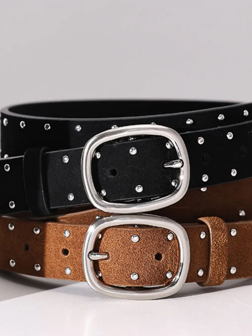 Studded Buckle Belt