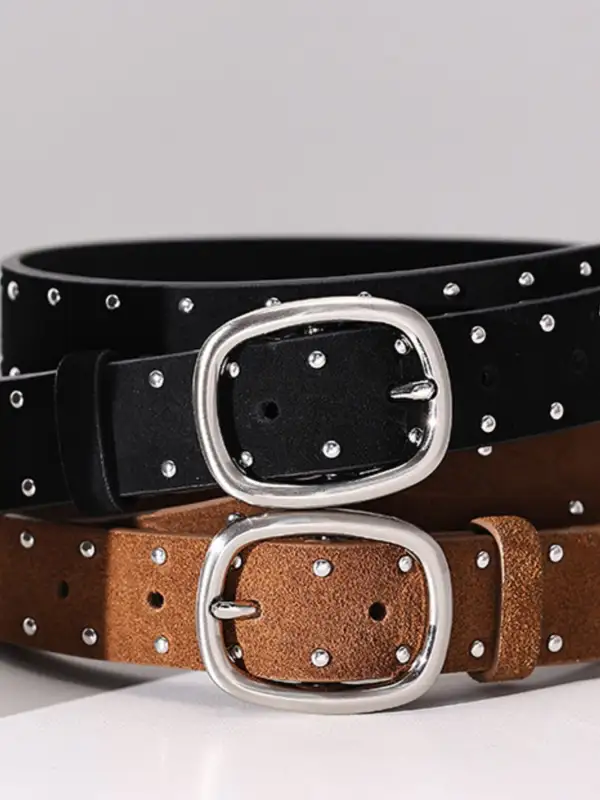 Studded Buckle Belt