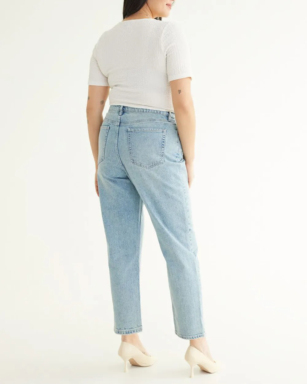 Tapered-Leg High-Rise Jean 