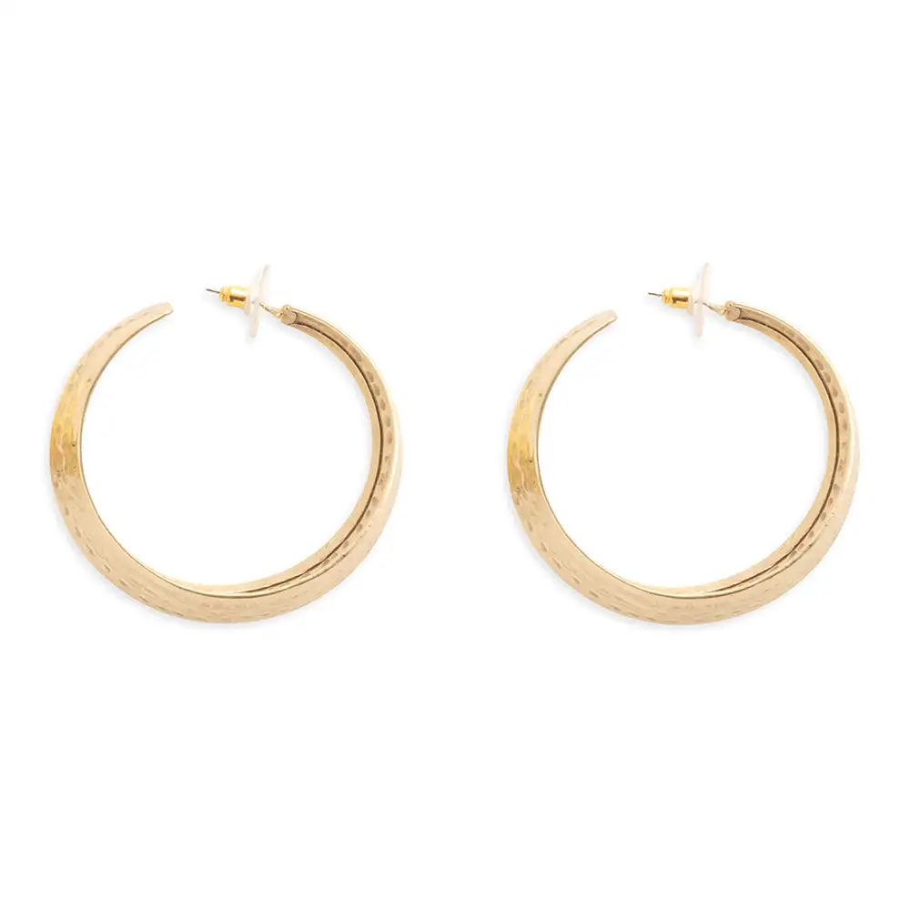 Detailed Elegant Artful Hoop Earrings