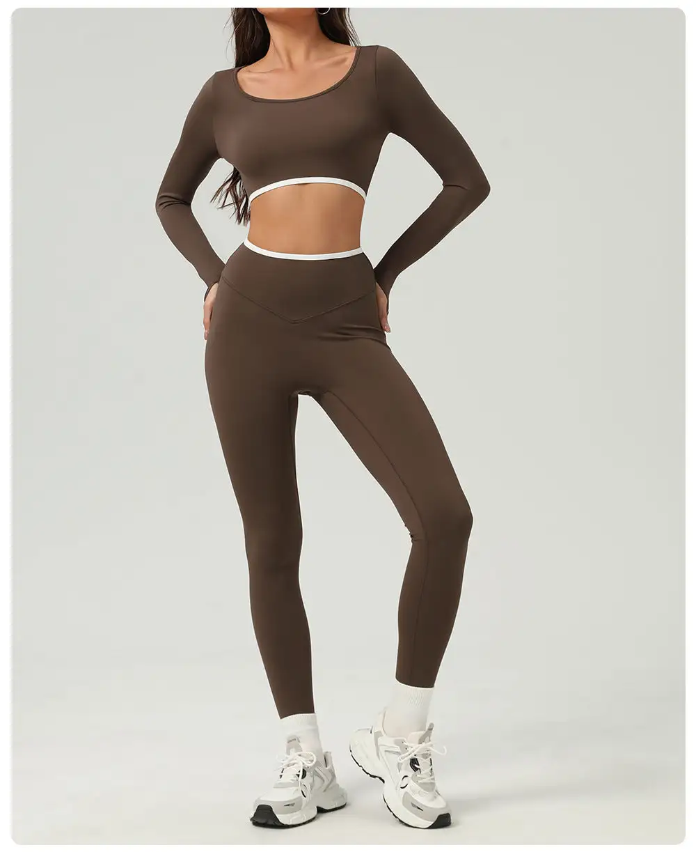 Quick-Dry High-Waist Top and Leggings Active Set