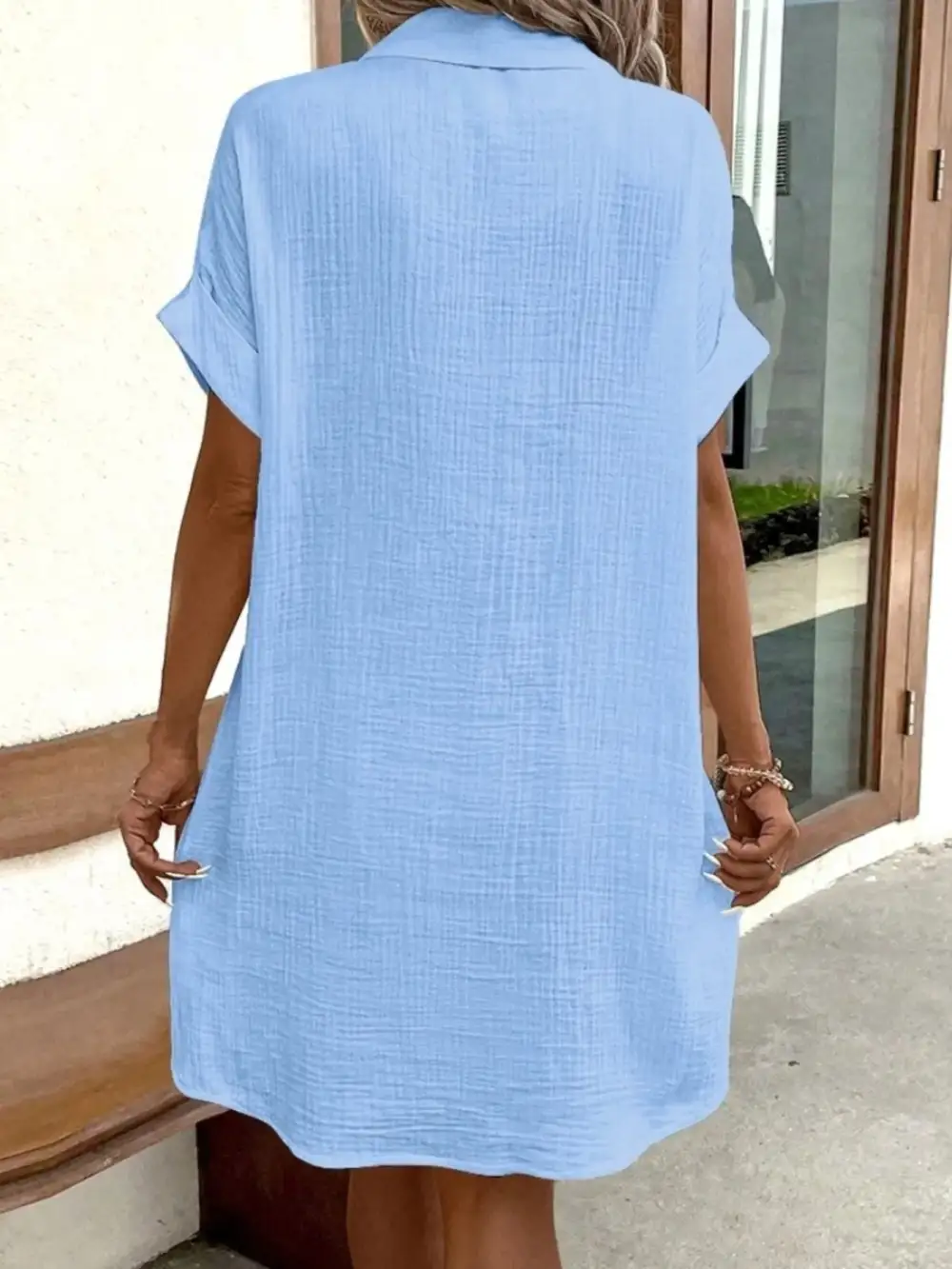 Button Front Shirt Dress