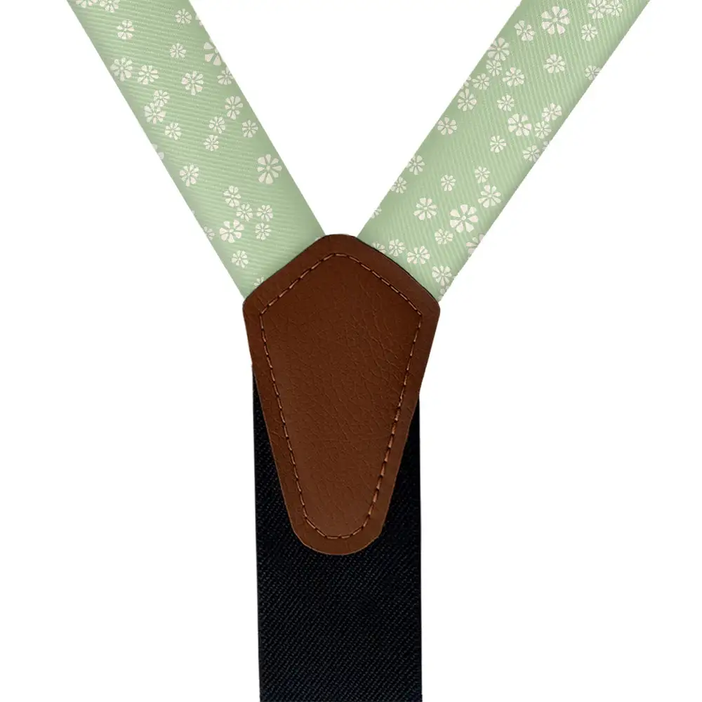 Floating Floral Pattern Suspenders