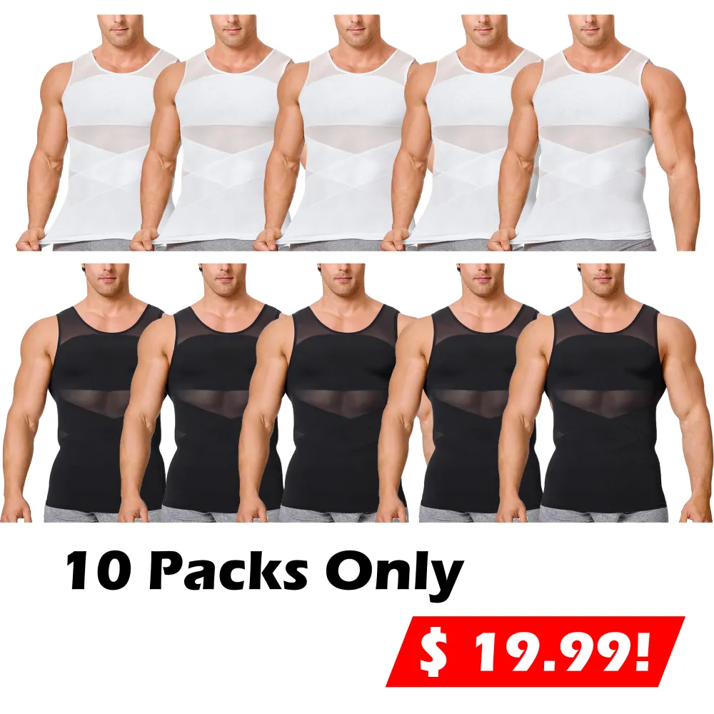 🦾 Men's Tummy Control Shapewear Tanktop – Redefine Confidence, Redefine Comfort 🔥 Sculpt Your Best Shape. Feel Strong. Look Sharp.