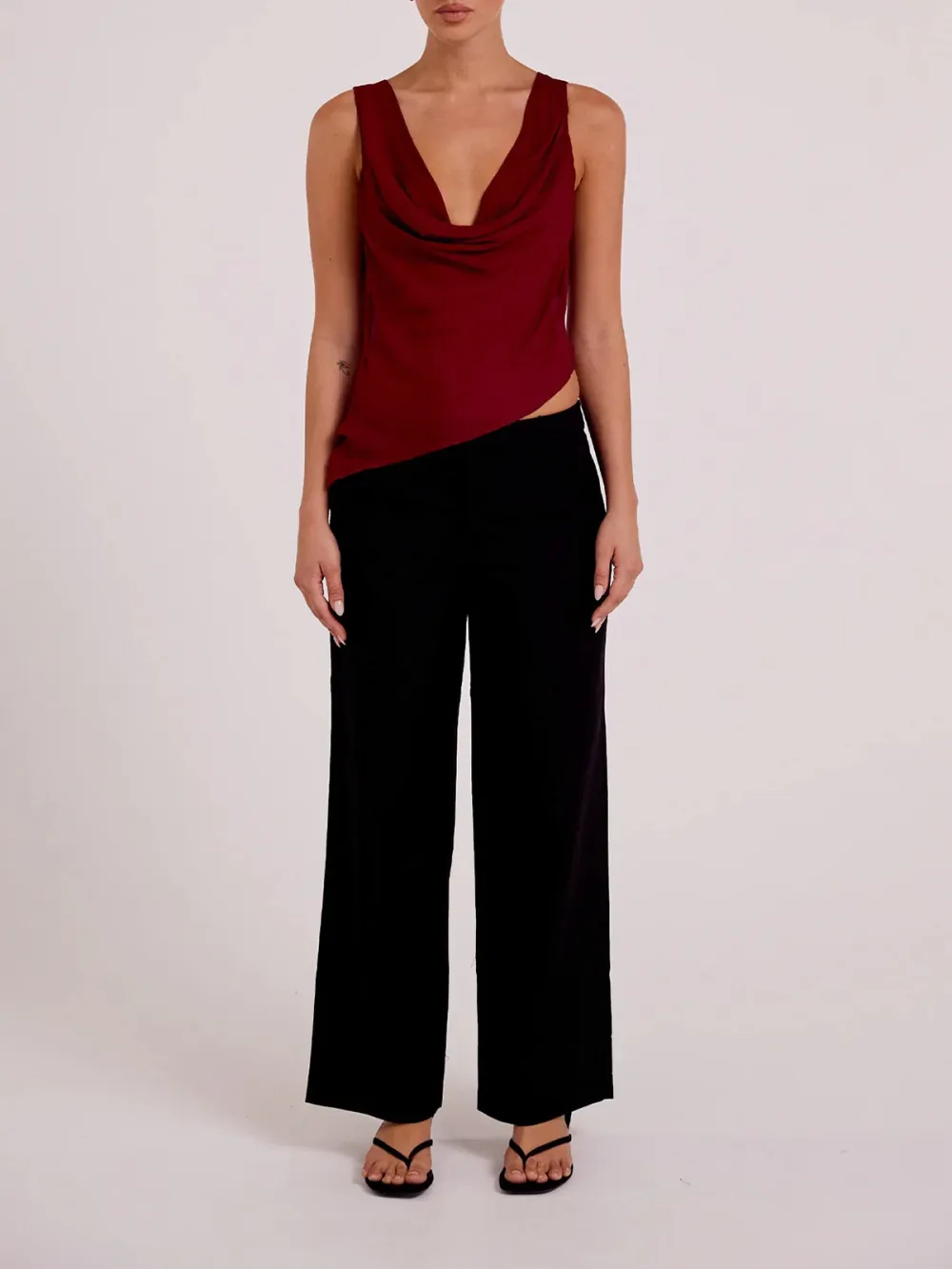 Casual Style Merlot Tank Tops