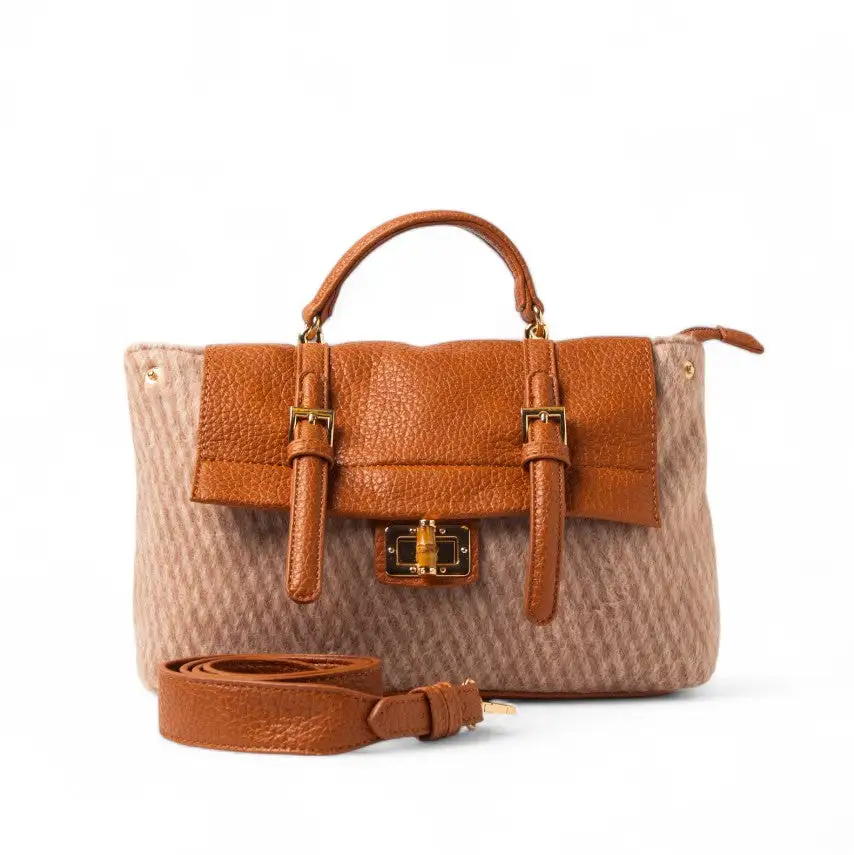 Roomy Shoulder Leather Handbag