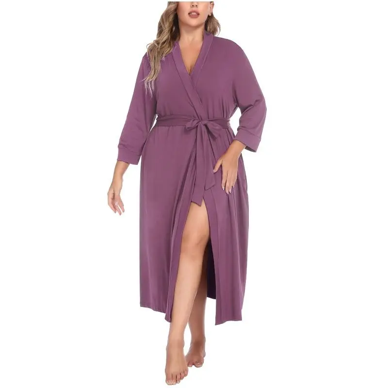 Women's Plus Size Kimono Robe