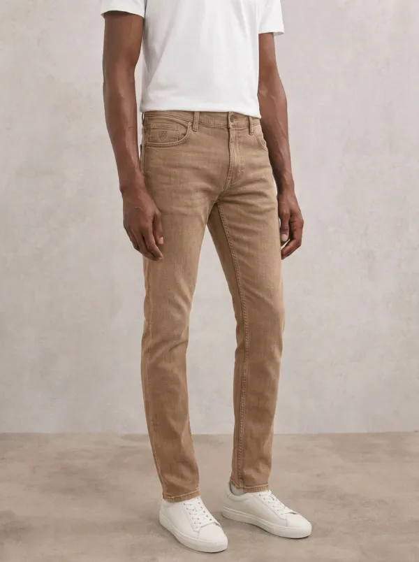 Men's Contemporary Flexible Slim Fit Stretch Denim Jeans