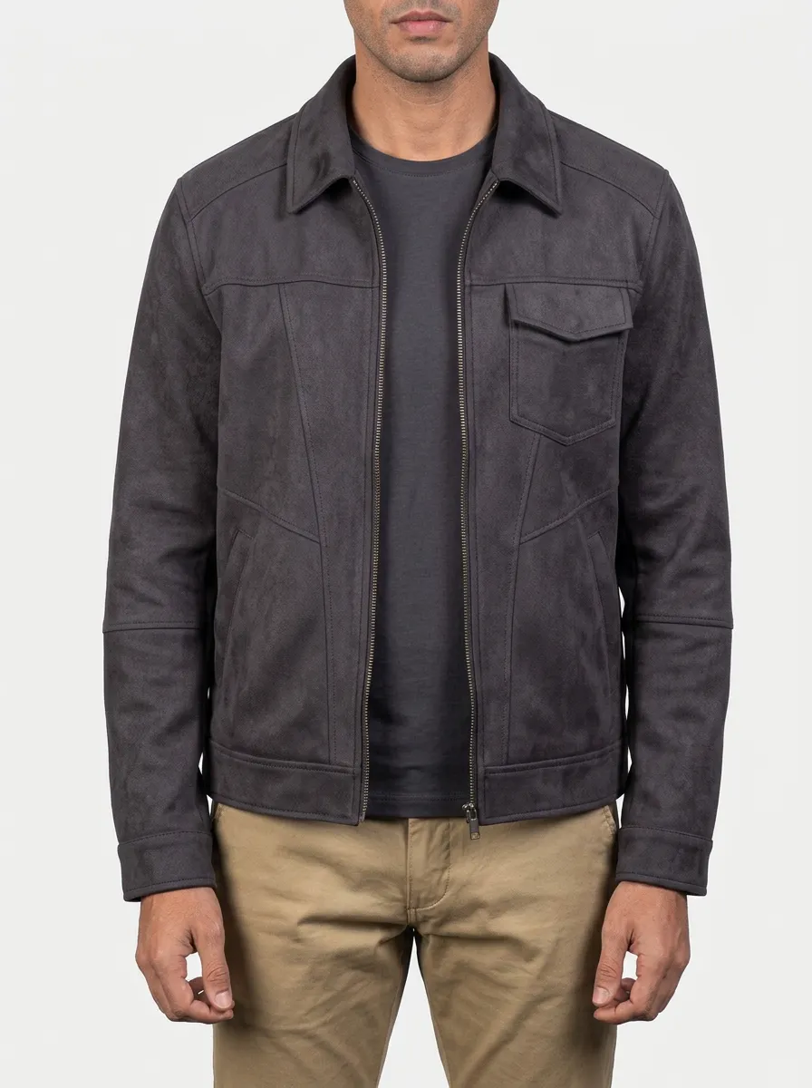 Suede Zip Jacket