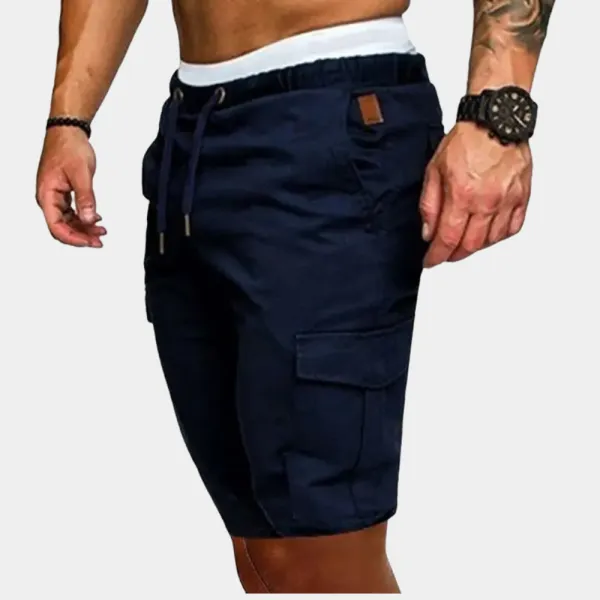Men's Linen Blend Utility Cargo Shorts for Adventure Outfits for Casual Styling