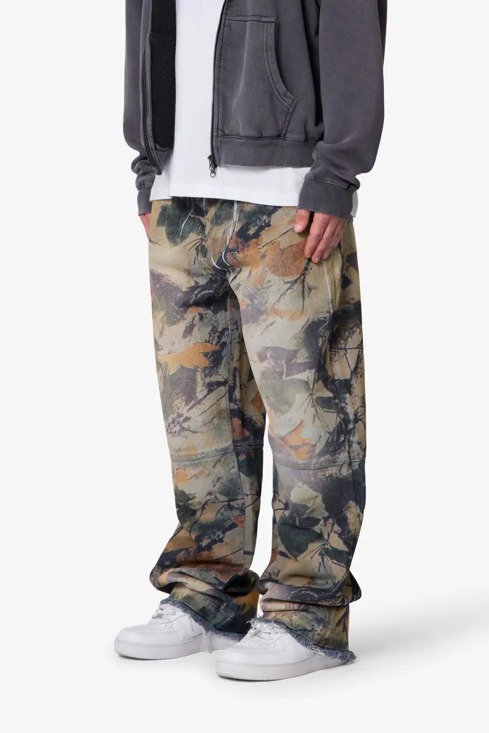 Patterned Ultra Baggy Jeans