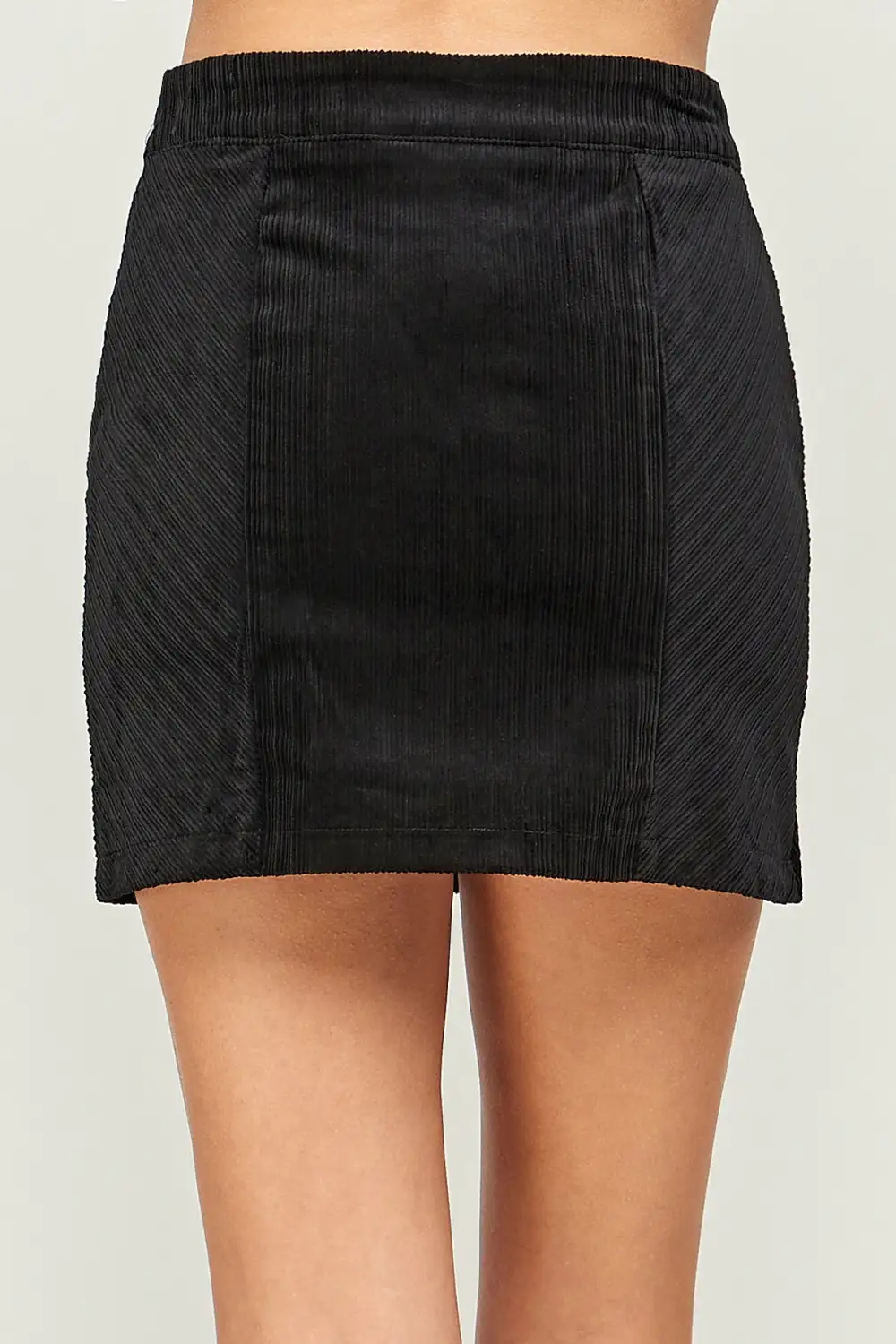 Baby Corduroy Mini Skirt With Two Front Slits