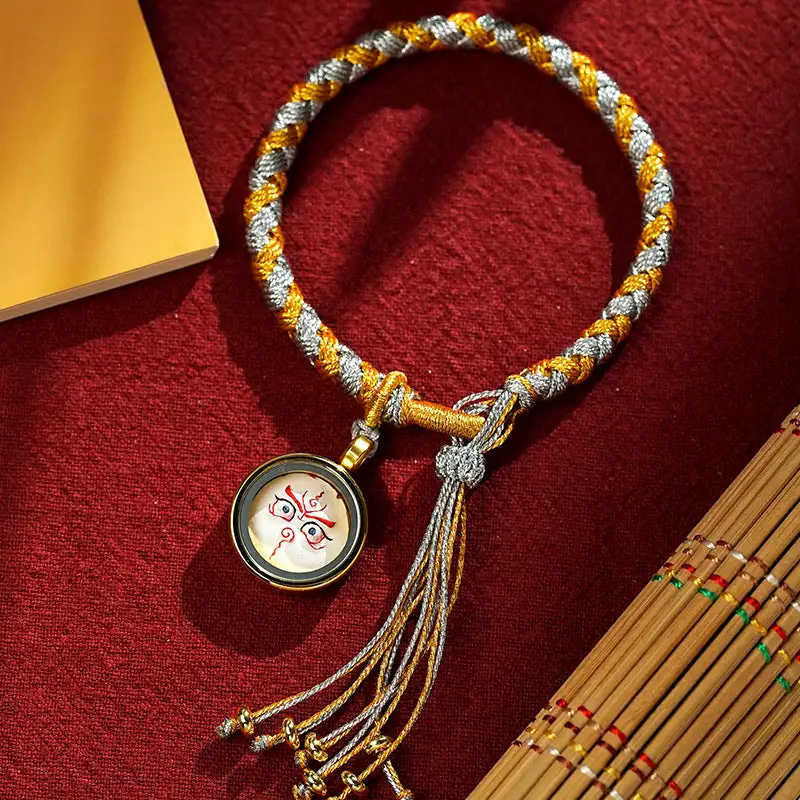 Handmade God Dragon Scale Rope Braid Bracelet