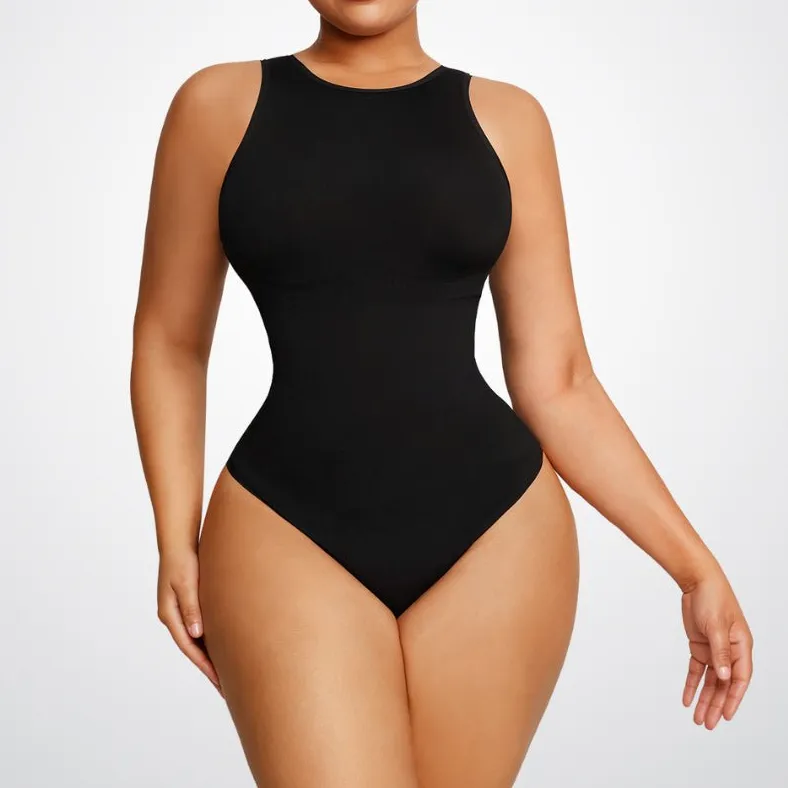 High Neck Thong Bodysuit