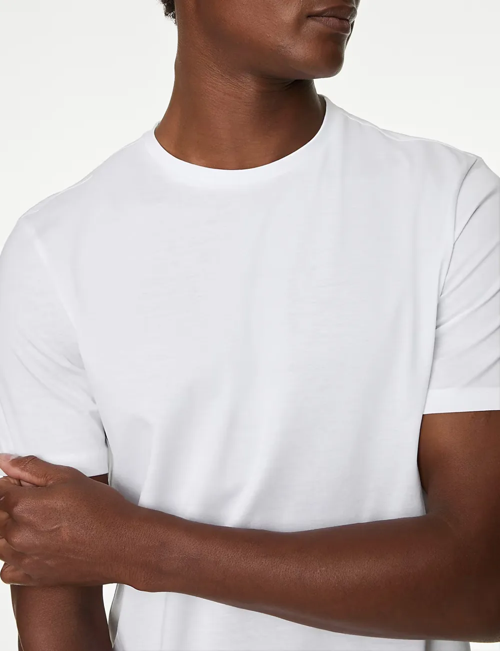 Solid Color Cotton T-shirt