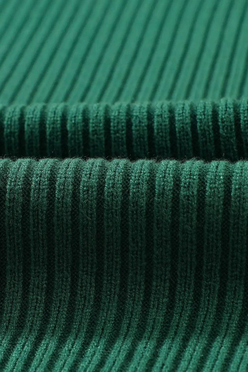 Patch Pocket Ribbed Knit Short Sleeve Textured Layer Sweater