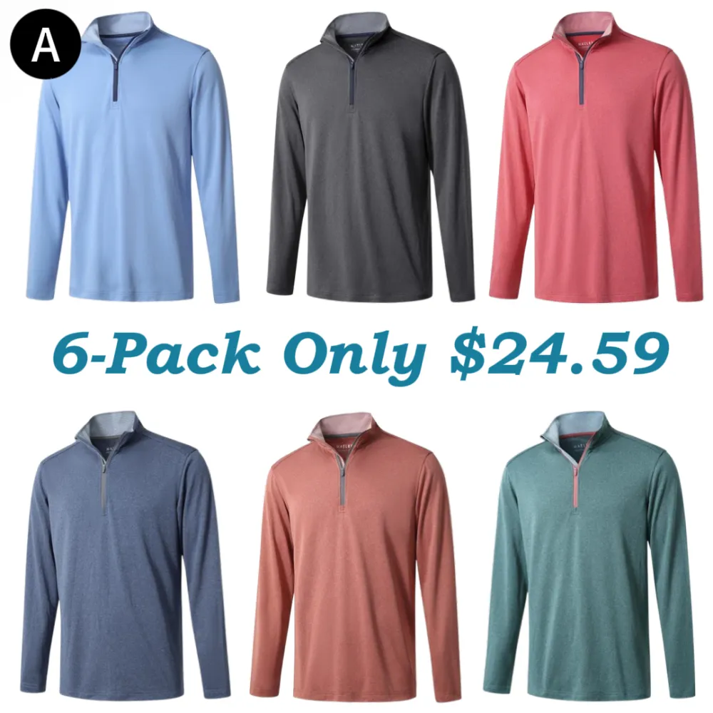 Men’s Performance Quarter Zip Golf Pullover