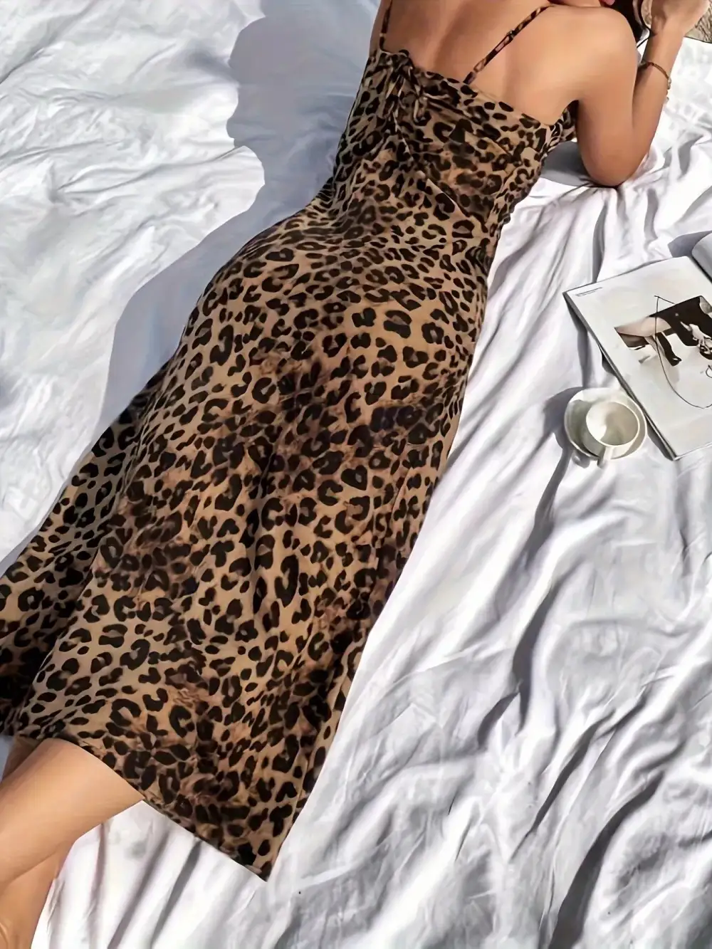 Modern Spaghetti Strap Midi Dress