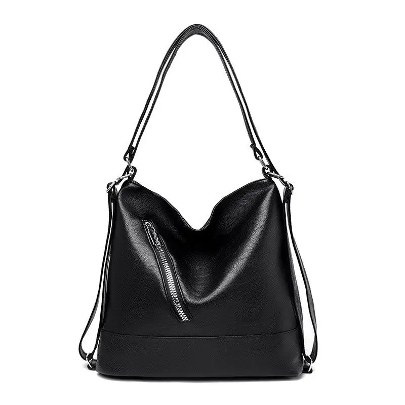 Retro Dumpling-Shaped PU Handbag Vintage Elegance