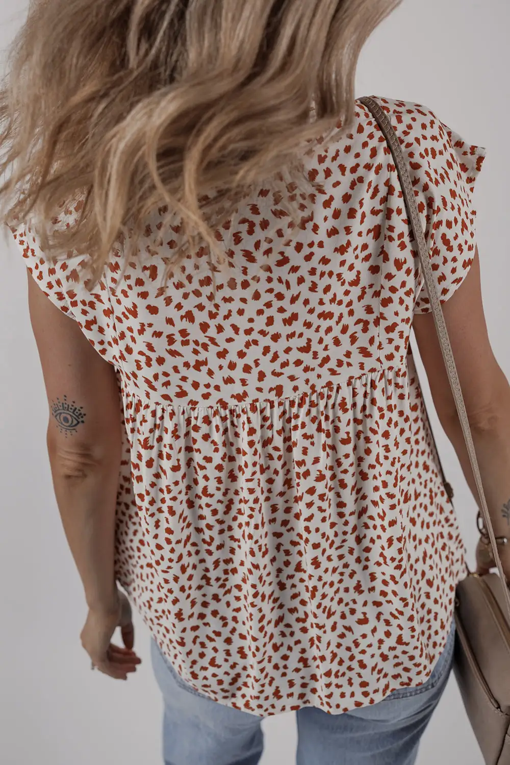 Embroidered Printed Blouse
