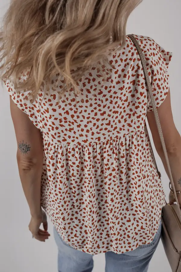 Embroidered Printed Blouse