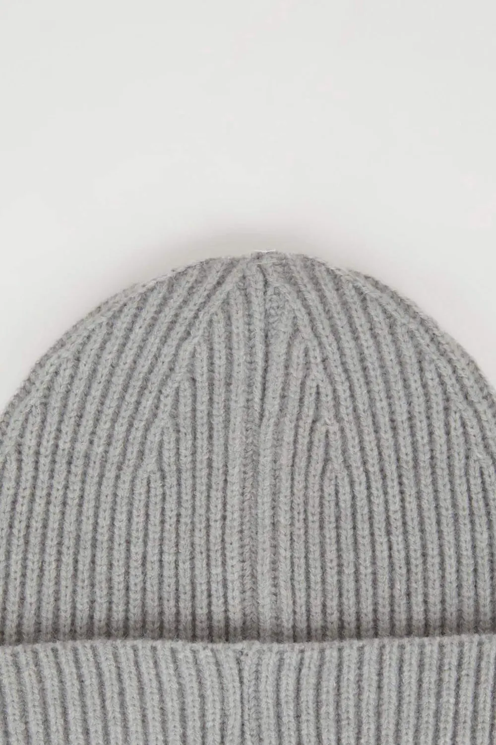 Grey Textured Warm Beret