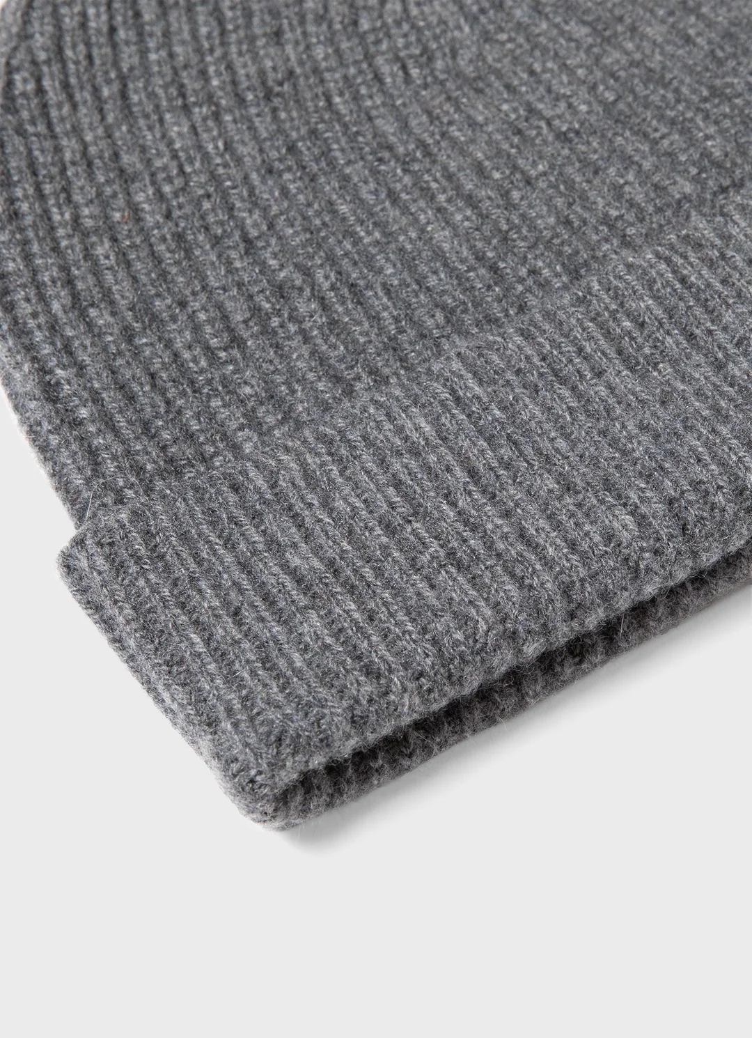 Cashmere Ribbed Hat