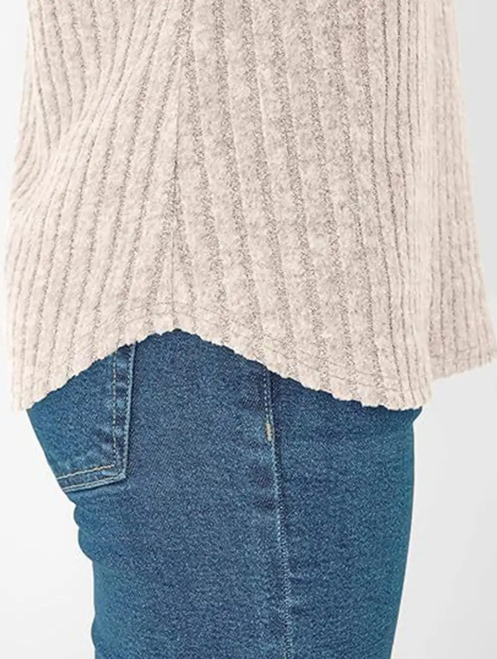 Draped V Neck Tee