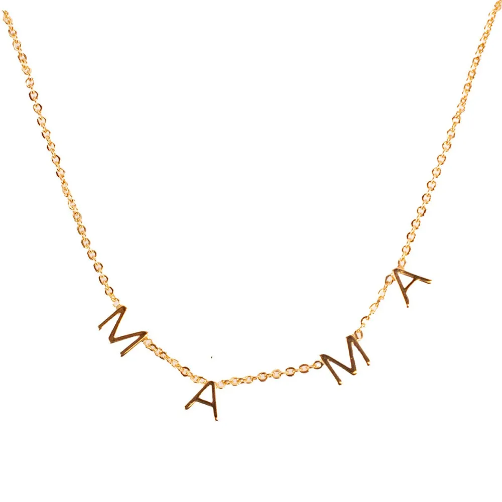 Motherhood Word Pendant Necklace