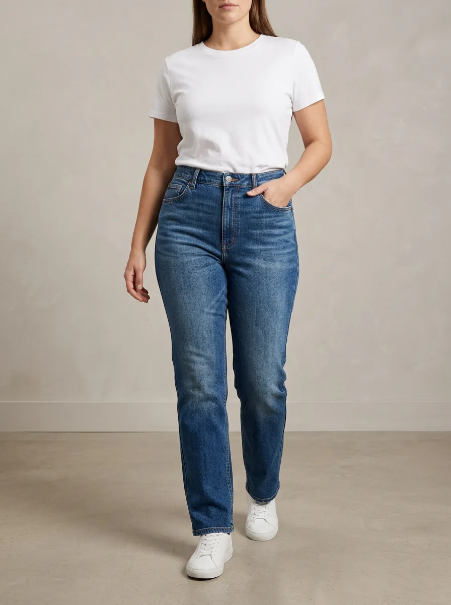 Leisure Printed Denim Jeans