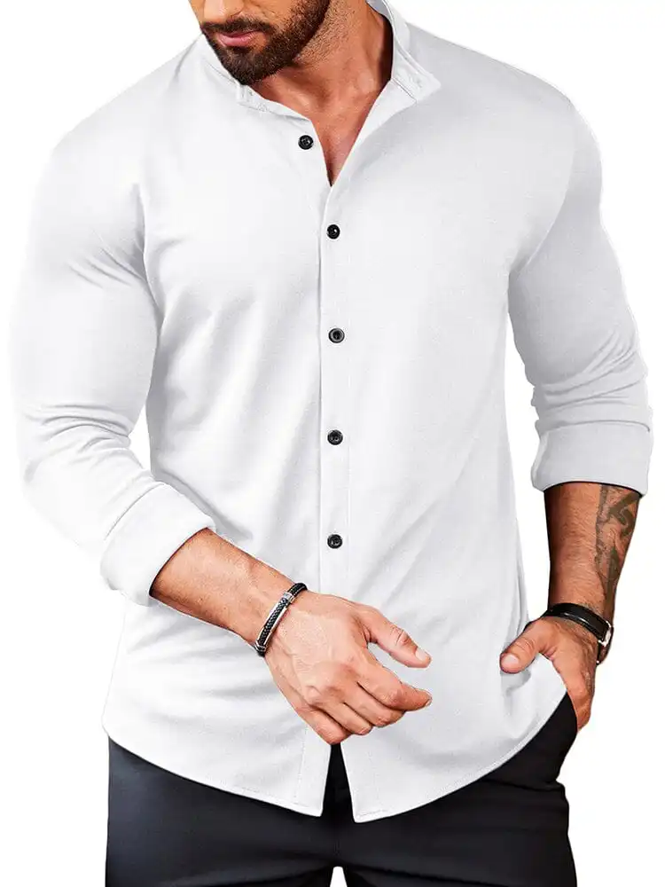Casual Wrinkle Free Button Shirt