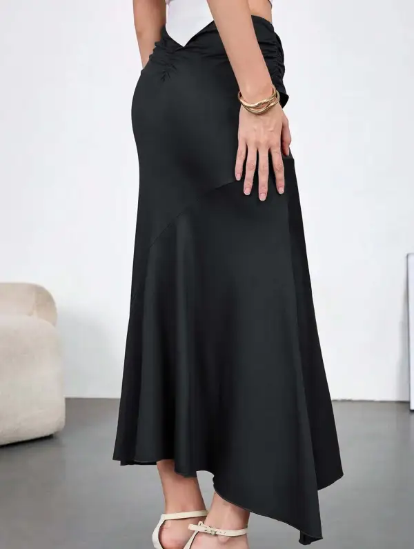 High Waist Ribbon Bodycon Skirt