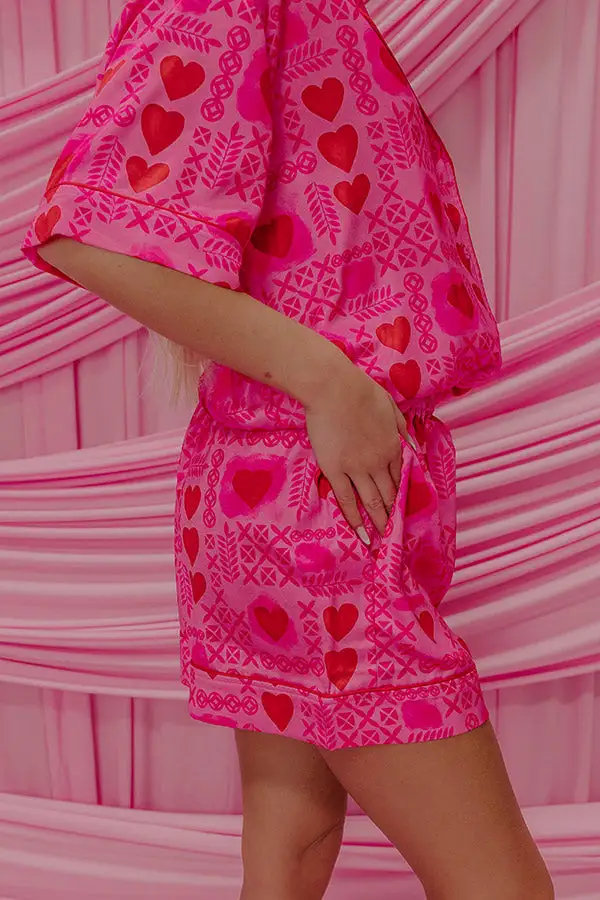 Cupid's Dream High Waist Satin Pajama