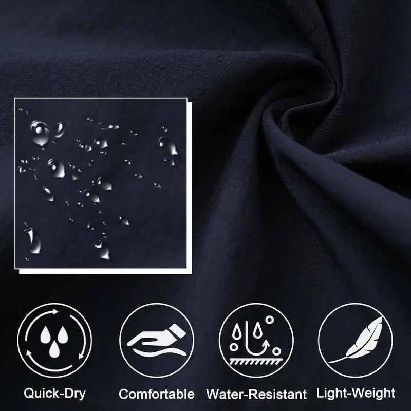 Mens Golf Pants 5 Pockets Lightweight - Dry Fit Water-Resistant Stretch Dress Work