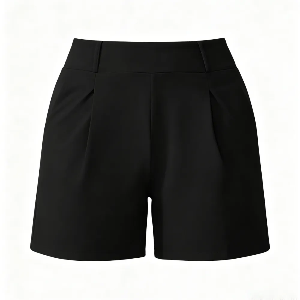 High-waisted casual summer shorts