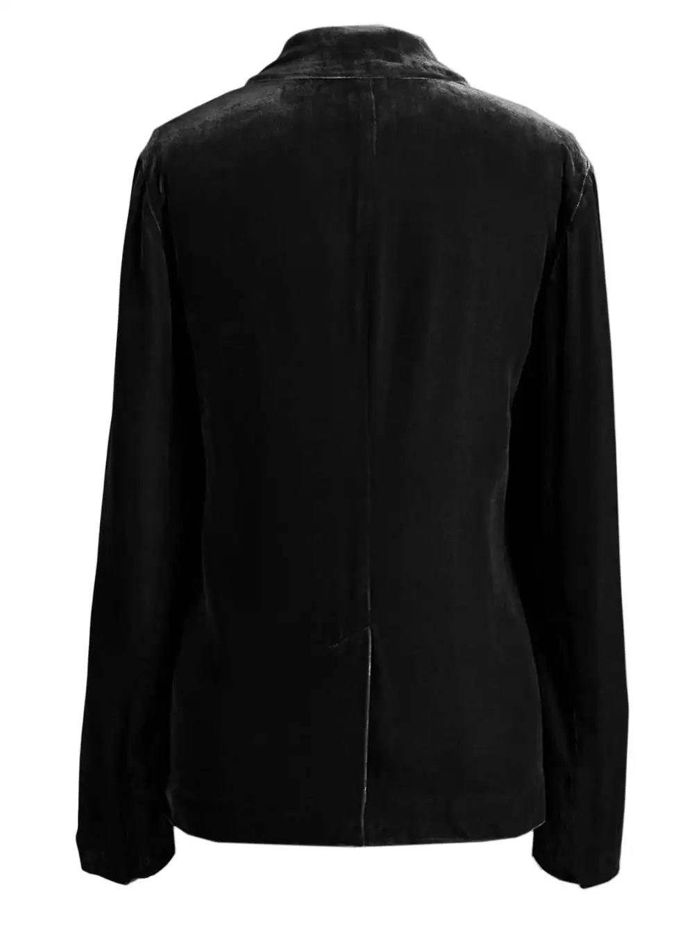 Refined Button-Up Lapel-Collar Blazer