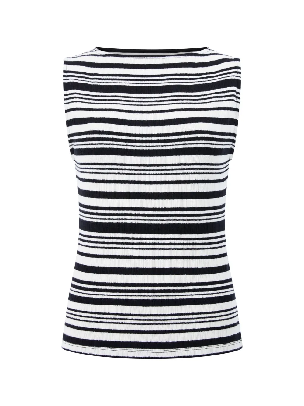 Stylish And Modern Sleeveless Striped Top