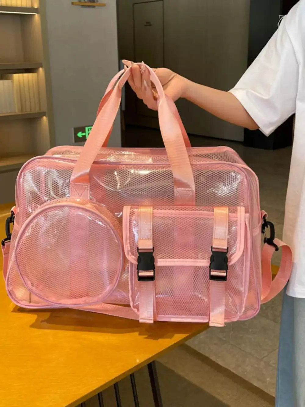 Multiple Pockets Pvc Duffel Bag