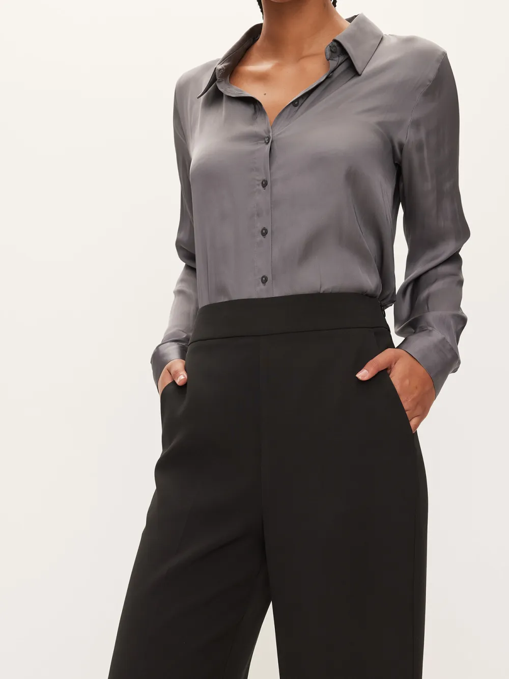 Slight Stretch Wide Leg Pant