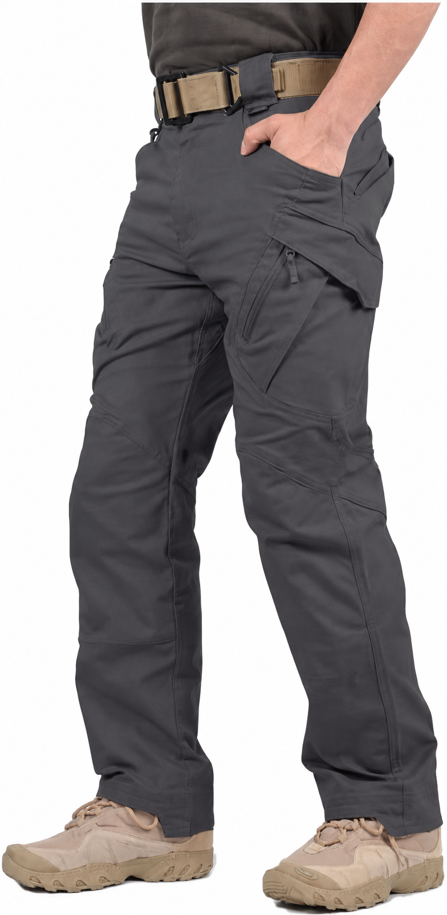 Men’s Hiking Tactical Pants Lightweight Cotton Outdoor Military Combat Cargo Trousers
