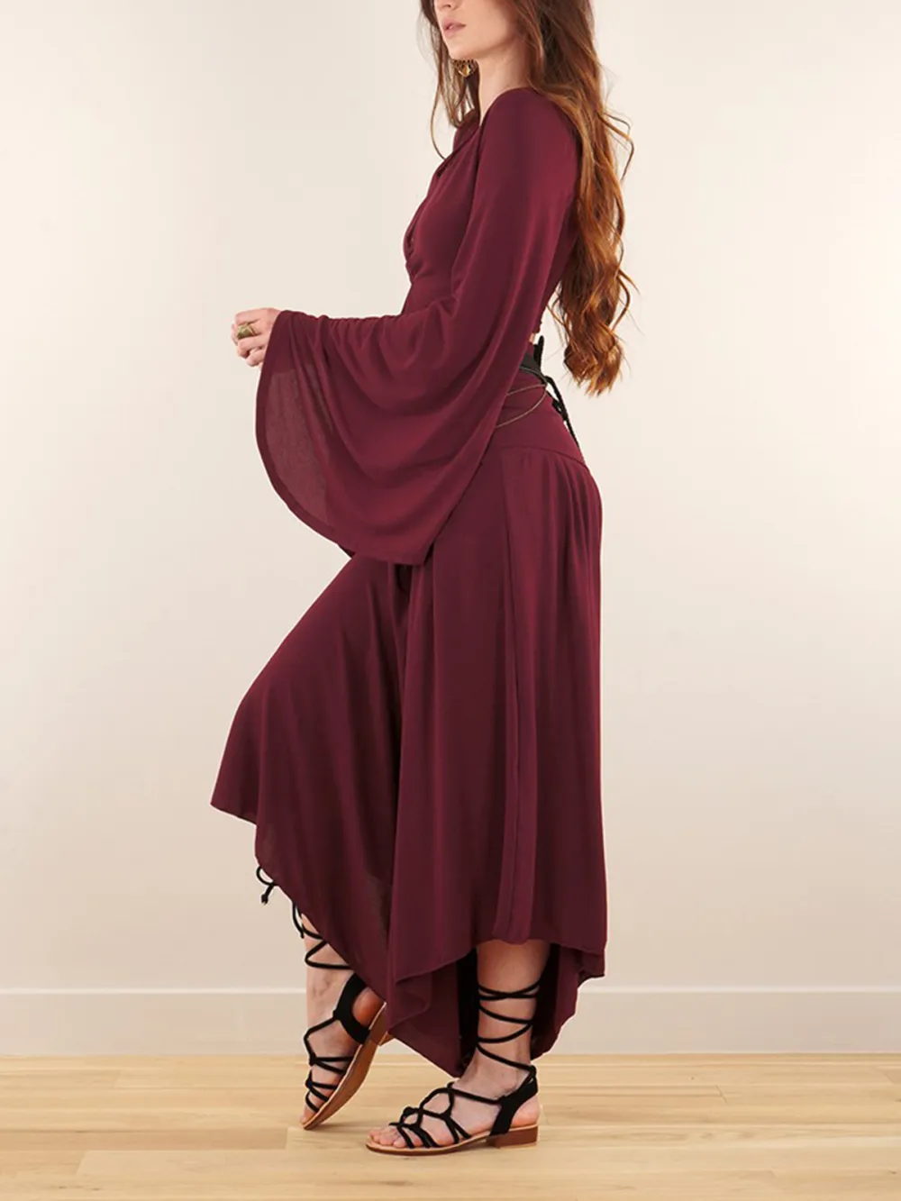 Skirted Harem Pant 2in1 Maxi Dress