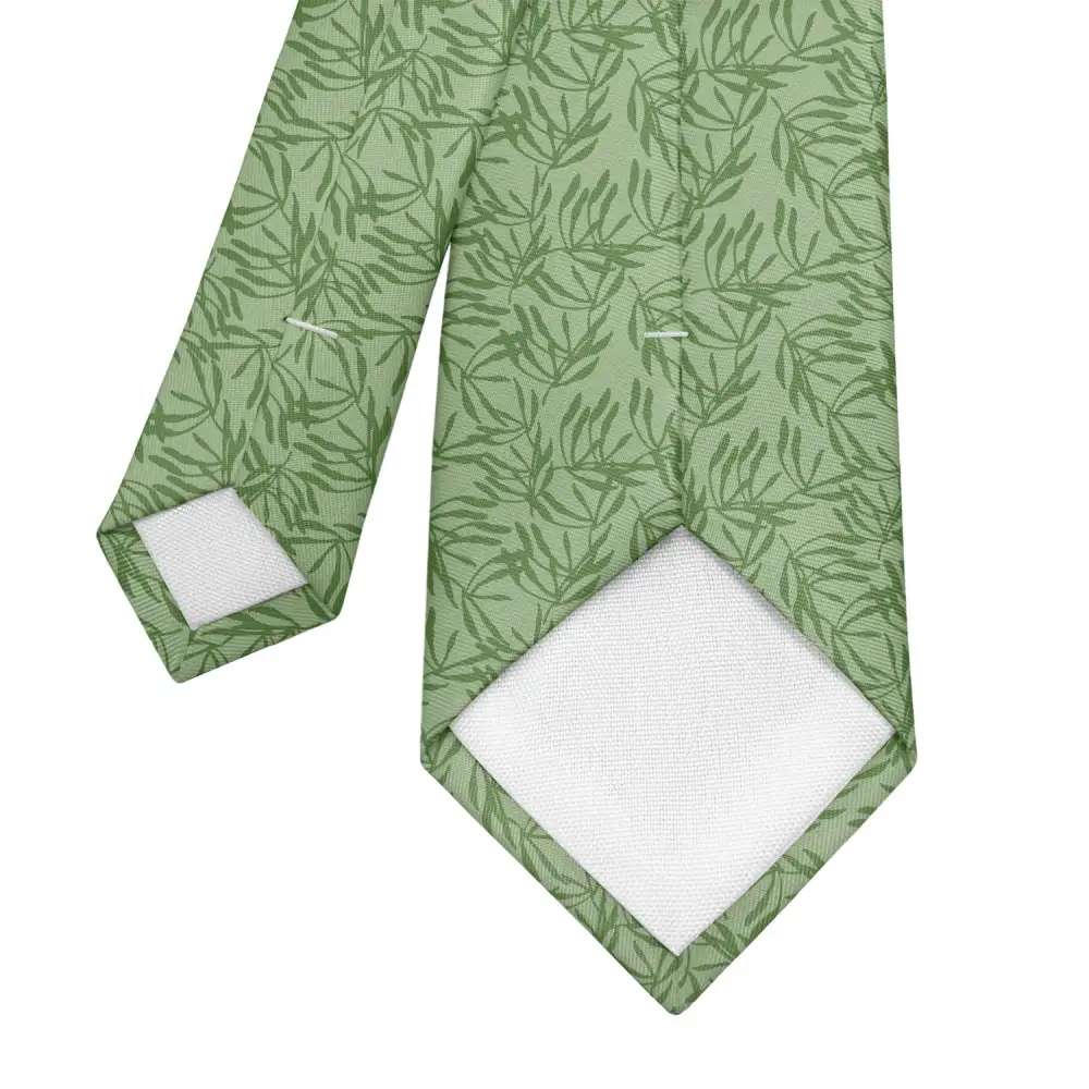Botanical Leaf Pattern Necktie