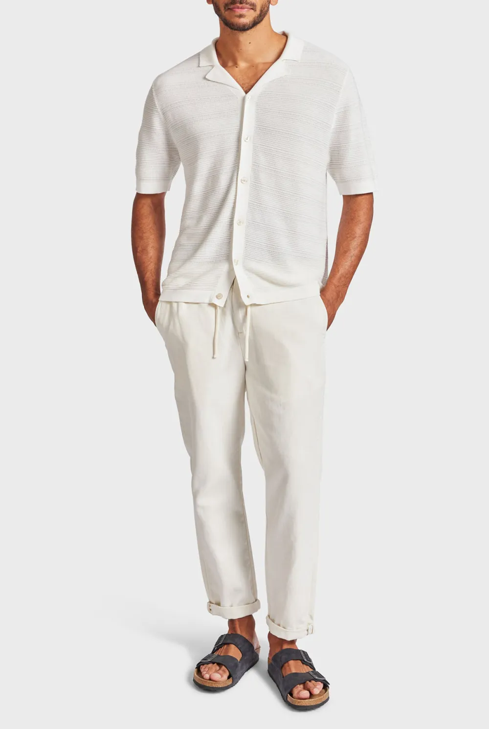 Revere Collar Knit Shirt